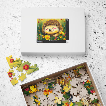 Adorable Hedgehog Jigsaw Puzzle | Mindfulness Activity, Perfect Gift for Animal Lovers, Family Fun Activity, Brain Teaser Puzzle The Puzzle Chest