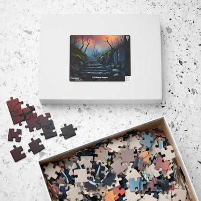Steps Into Oblivion Jigsaw Puzzle for Adults, Gothic Puzzle, Dark Fantasy Landscape Puzzle Gift for Puzzle Lover, Game Night, Mindful Hobby Puzzle The Puzzle Chest