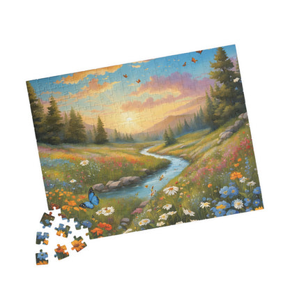 Serene Nature Puzzle - 110, 252, 520, 1014-piece, Family Activity, Home Decor, Gift for Nature Lovers, Mindfulness, Challenge Your Puzzle The Puzzle Chest