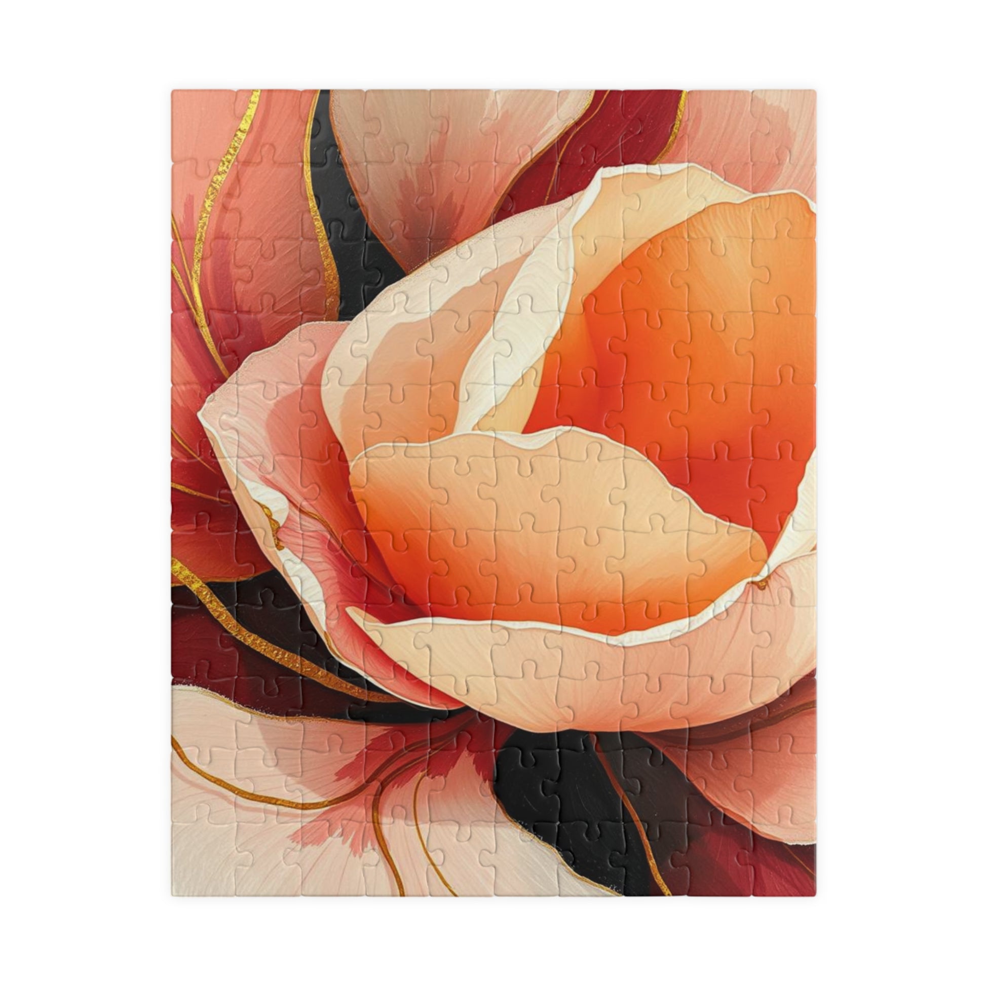 Floral Puzzle - Beautiful Rose Design Jigsaw Puzzle for Flower Lovers, Home Entertainment, Family Fun, Thoughtful Gift for All Occasions 110 pcs (Vertical) Puzzle The Puzzle Chest