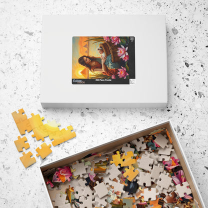 Religious Jigsaw Puzzle - Baby Moses, Family Game Night, Faith Based Home Entertainment, Colorful Biblical Puzzle Lover Gift for Christians Puzzle The Puzzle Chest