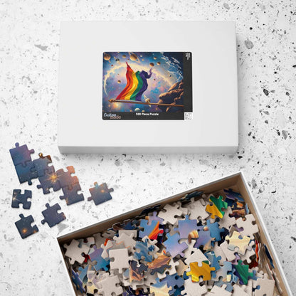 Space Pride Flag Jigsaw Puzzle - 110-1014 Piece LGBTQ+ Gift, Puzzle Enthusiast, Fun Family Activity, Colorful Decor, Inclusive Hobby Puzzle The Puzzle Chest