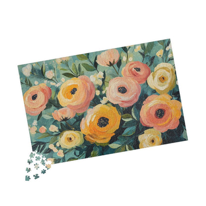 Floral Ranunculus Jigsaw Puzzle — Spring Flower Puzzle