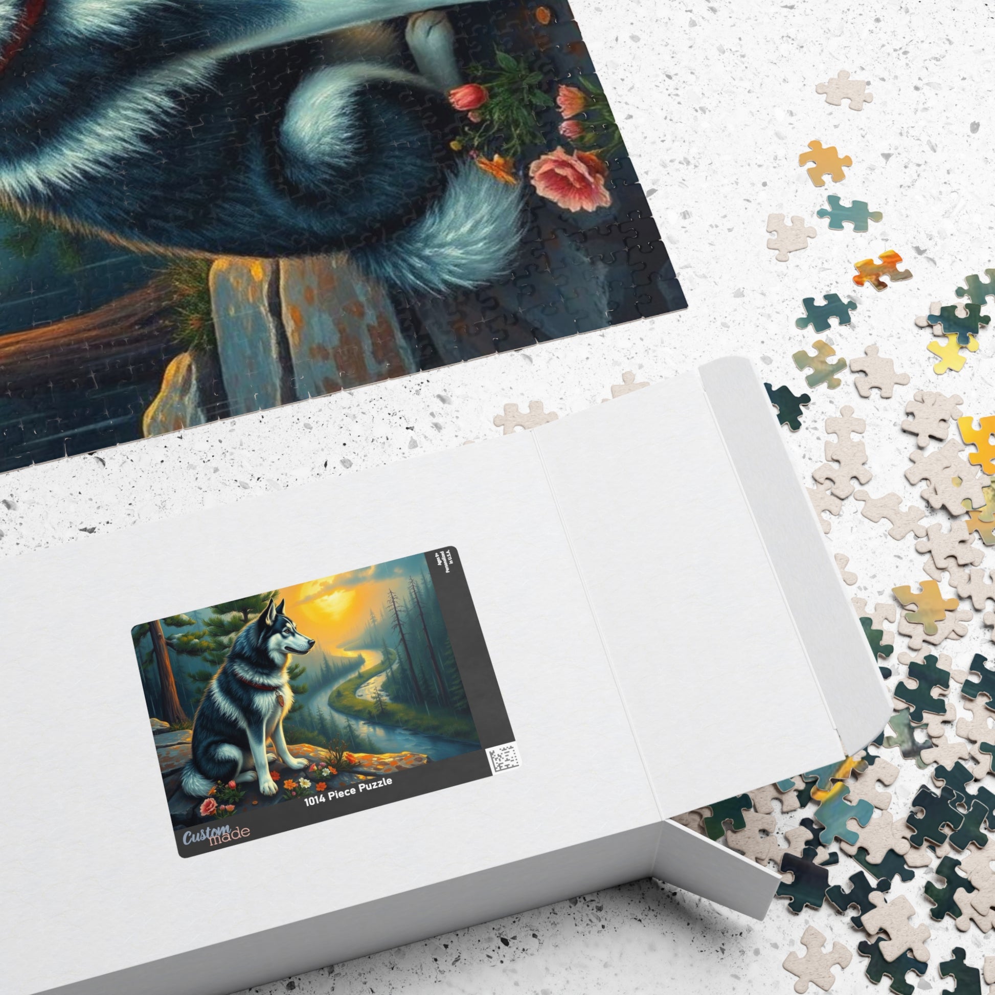 Nature-Inspired Wolf Puzzle, Stunning Serenity Artwork, Perfect for Family Game Night, Gifts for Animal Lovers, Cozy Indoor Activity Puzzle The Puzzle Chest