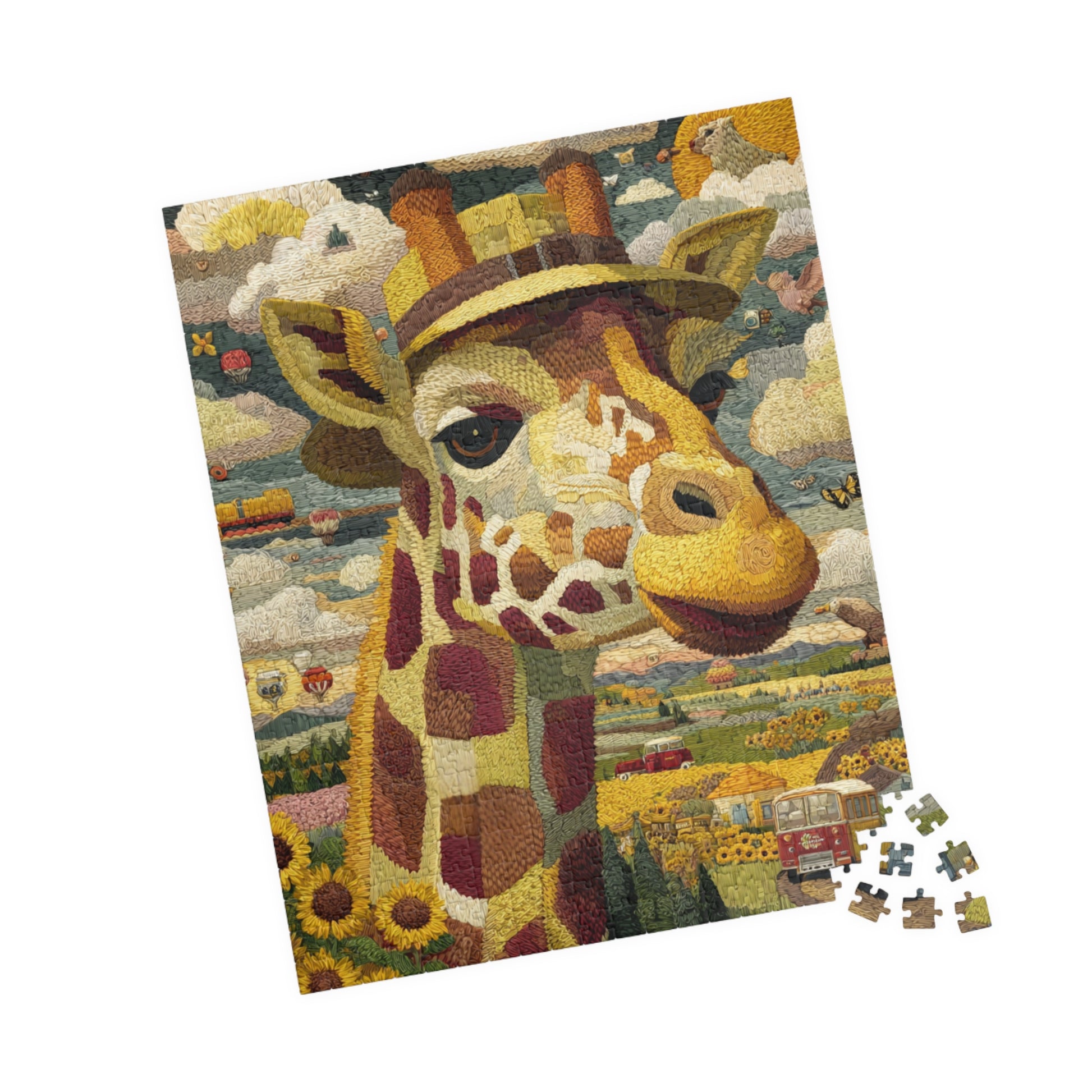 Giraffe Jigsaw Puzzle, Fun Family Activity, Gift for Friends, Home Decor, Relaxing Hobby, Puzzle Lovers 520 pcs (Vertical) Puzzle The Puzzle Chest