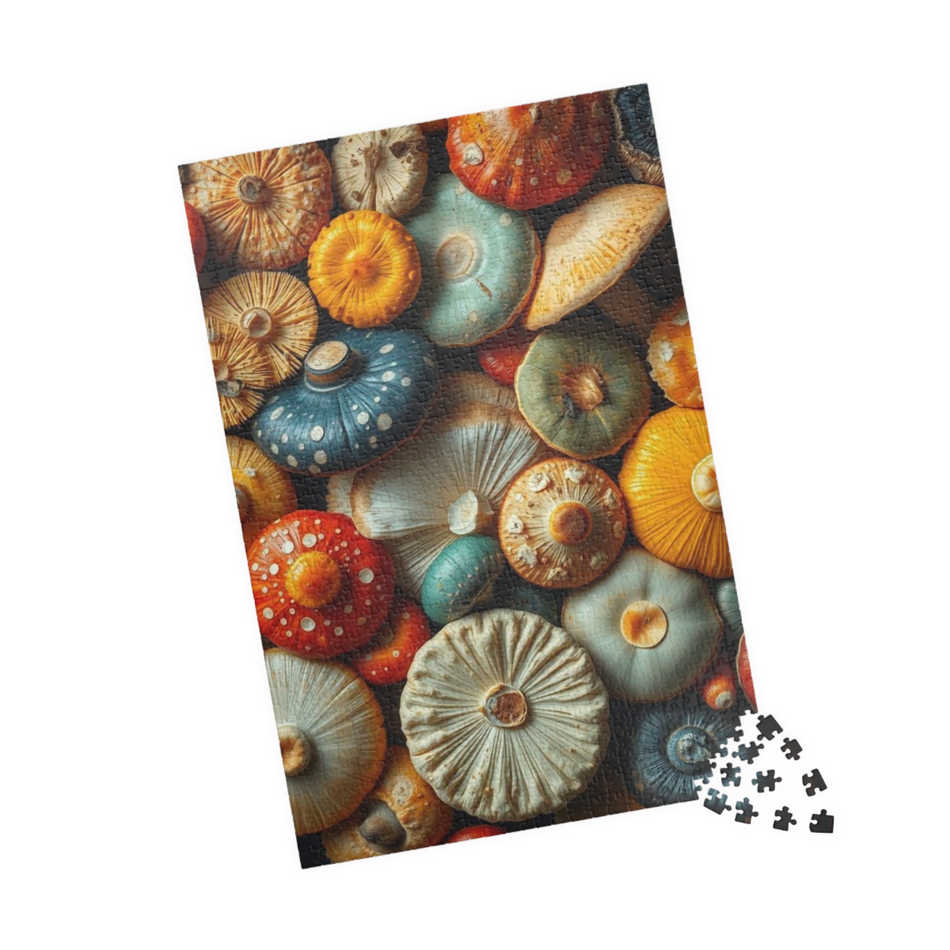 Chaotic Mushroom Jigsaw Puzzle - Playful Nature Inspired Collage Design, Family Game Night, Brain Teaser, Gift for Mushroom Lover Puzzle The Puzzle Chest