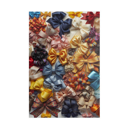 Jigsaw Puzzle, Bow Collage, Colorful 110 252 520 1014-Piece, Coquette Bows, Family Game Night, Mindfulness Activity, Holiday Gift, Stress 1014 pcs (Vertical) Puzzle The Puzzle Chest