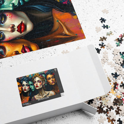 Artistic Women Puzzle, Colorful Puzzle for Gothic Art Lovers, Creative Gift for Friends and Family, Relaxing Activity, Solo Fun Brain Teaser Puzzle The Puzzle Chest