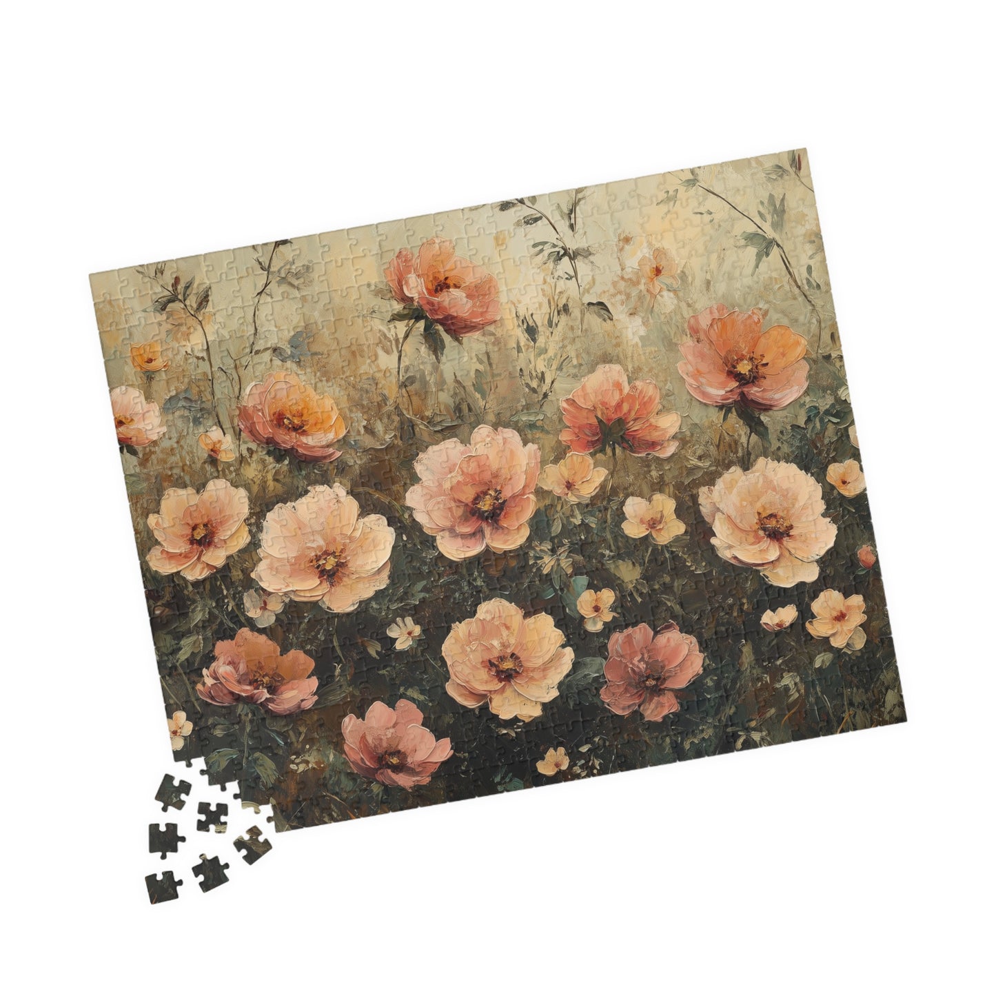 Vintage Floral Jigsaw Puzzle — Romantic Garden Puzzle