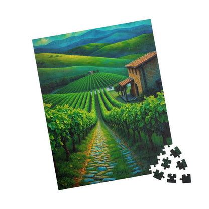 Scenic Vineyard Puzzle - 110 to 1014 Pieces, Perfect Gift for Wine Lovers, Family Game Night, Relaxation, Home Decor Puzzle The Puzzle Chest