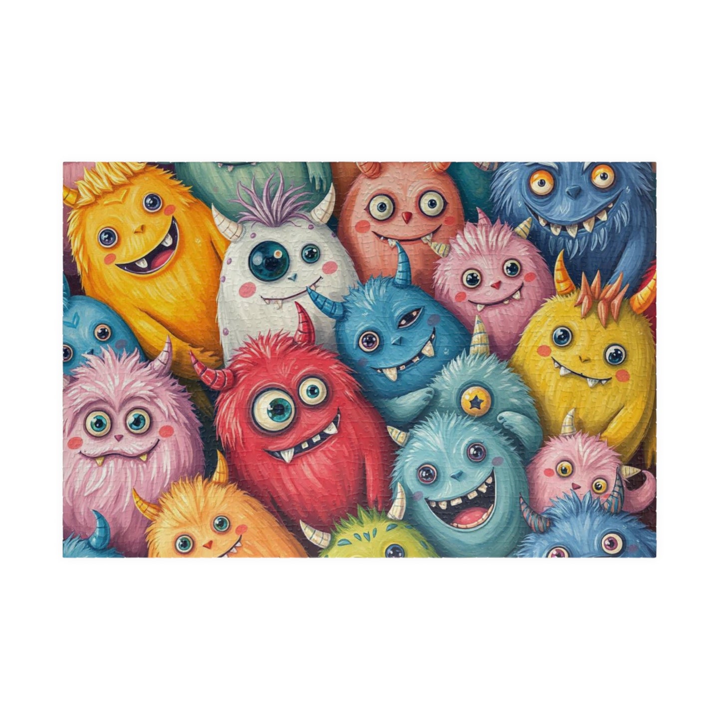 Monster Mash Halloween Puzzle, Colorful Adult Jigsaw Game, Spooky Creatures Activity, Scary Cute Halloween Gift for Friends 1014 pcs (Horizontal) Puzzle The Puzzle Chest