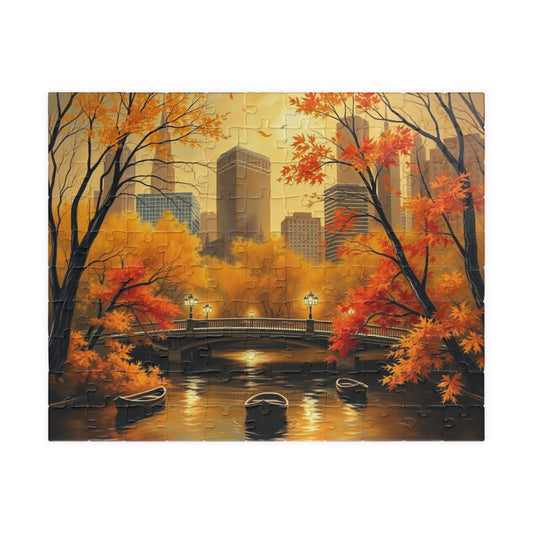 Central Park Sunrise Landscape Puzzle, 110, 252, 520, 1014-piece - Relaxing Jigsaw Game, Perfect Gift for Puzzle Lovers, Stress Relief 110 pcs (Horizontal) Puzzle The Puzzle Chest
