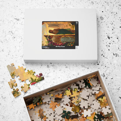 Religious Jigsaw Puzzle - Adam and Eve Leaving the Garden of Eden, Christian Puzzle Lover Gift for Friend, Mindful Family Activity, Solo Fun