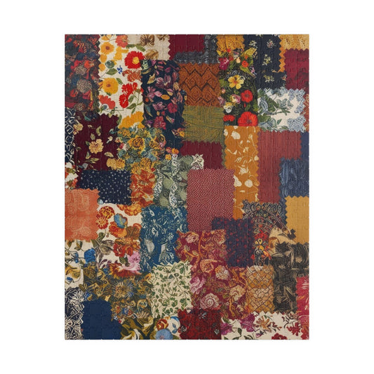 Vintage Floral Collage Puzzle, Perfect for Cozy Nights, Gift for Puzzle Lover, Home Decor, Family Fun, Relaxation Activity, Unique Gift Idea 520 pcs (Vertical) Puzzle The Puzzle Chest