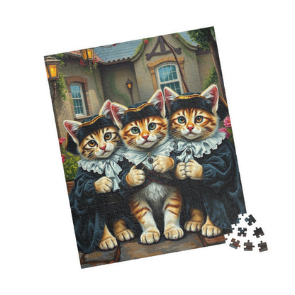 Charming Cat-themed Puzzle, Animal Jigsaw Game, Fun Family Activity, Best Cat Lover Gift Puzzle The Puzzle Chest