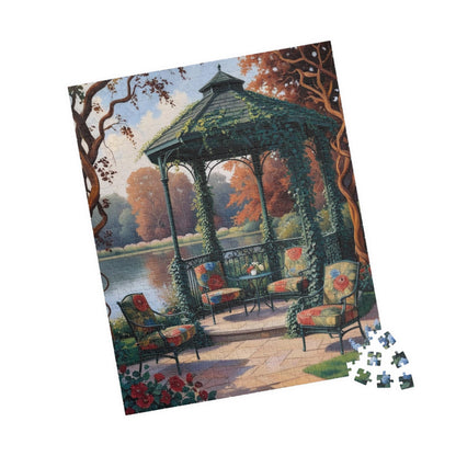 Relaxing Garden Scene Puzzle - Landscape Jigsaw Game, Perfect for Family Game Night, Cozy Evenings, Puzzle Lover Gift, Fun Solo Activity Puzzle The Puzzle Chest