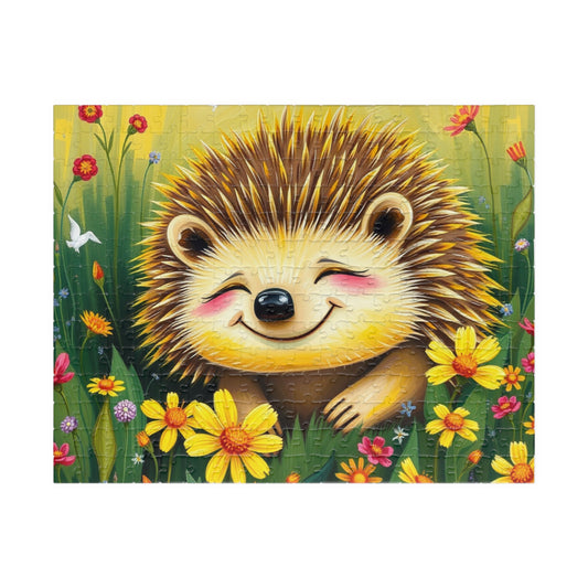 Adorable Hedgehog Jigsaw Puzzle | Mindfulness Activity, Perfect Gift for Animal Lovers, Family Fun Activity, Brain Teaser 252 pcs (Horizontal) Puzzle The Puzzle Chest