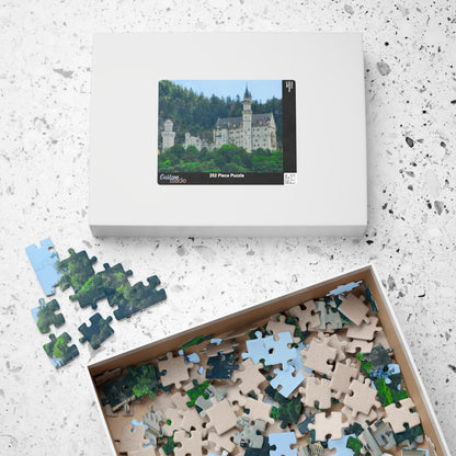 Neuschwanstein Castle Jigsaw Puzzle - Historical Landmark, Germany Bavarian Landscape Realistic Summer View, Alps German Architecture Puzzle The Puzzle Chest