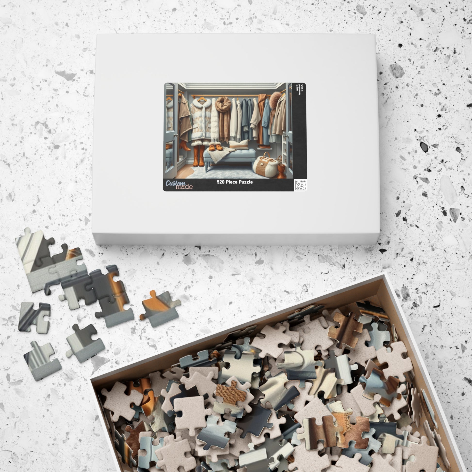 Winter Wardrobe Closet Jigsaw Puzzle, Cozy Fashion-Themed Game for Adults and Teens, Relaxing Activity, Home Decor, Family Fun, Holiday Gift Puzzle The Puzzle Chest