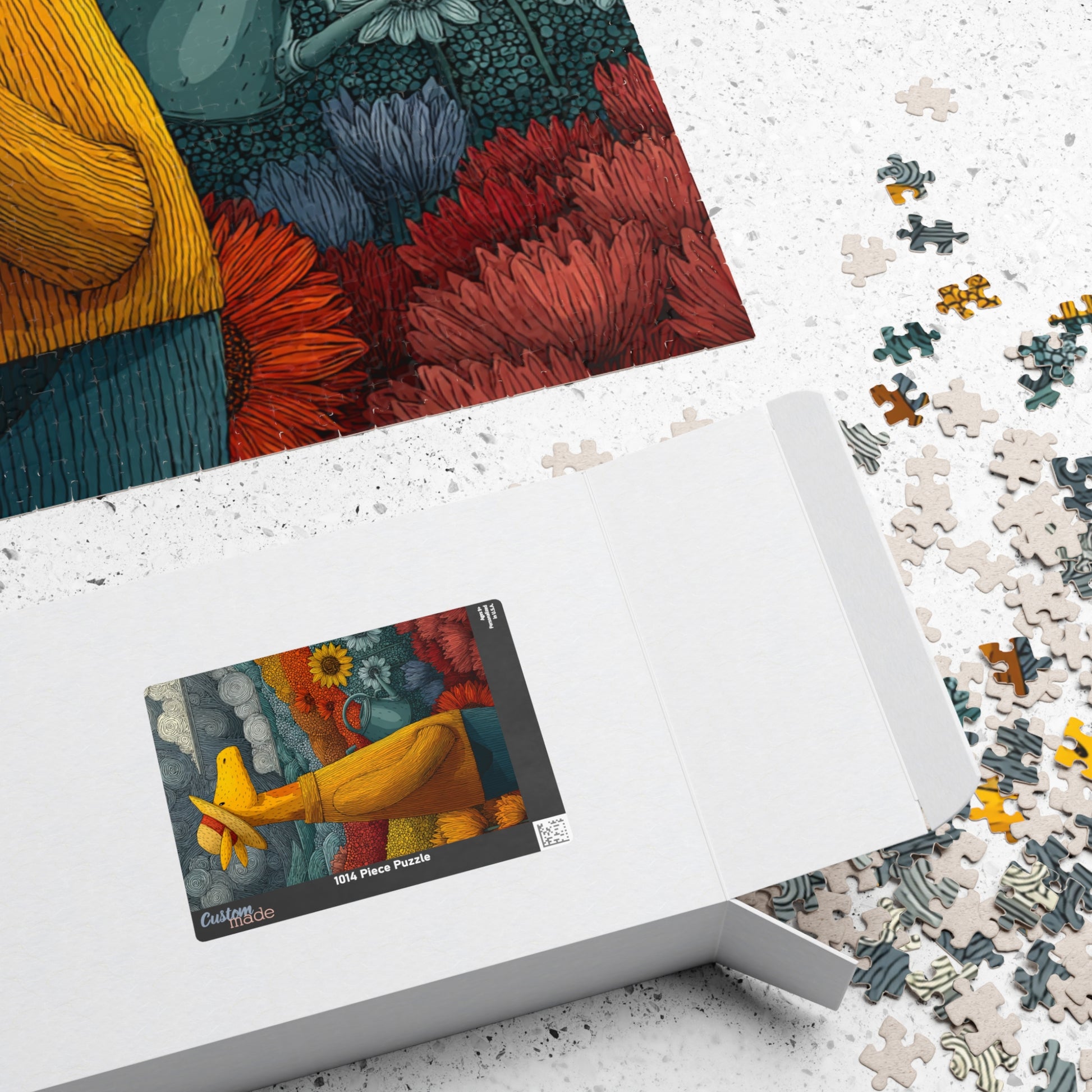 Giraffe Gardener Jigsaw Puzzle, Wildlife Themed Puzzle for Adults and Kids, Family Game, Gift for Animal Lovers Puzzle The Puzzle Chest