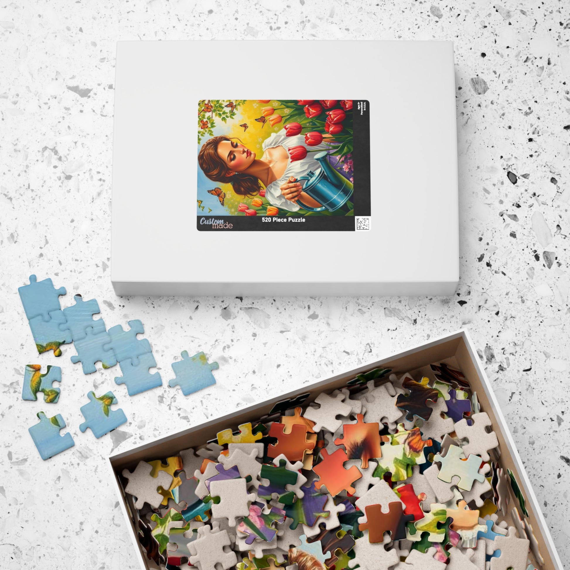 Spring Garden Puzzle - Beautiful Floral Jigsaw Puzzle for Adults, Perfect Gift for Nature Lovers, Family Fun Game Night, Relaxation Activity Puzzle The Puzzle Chest