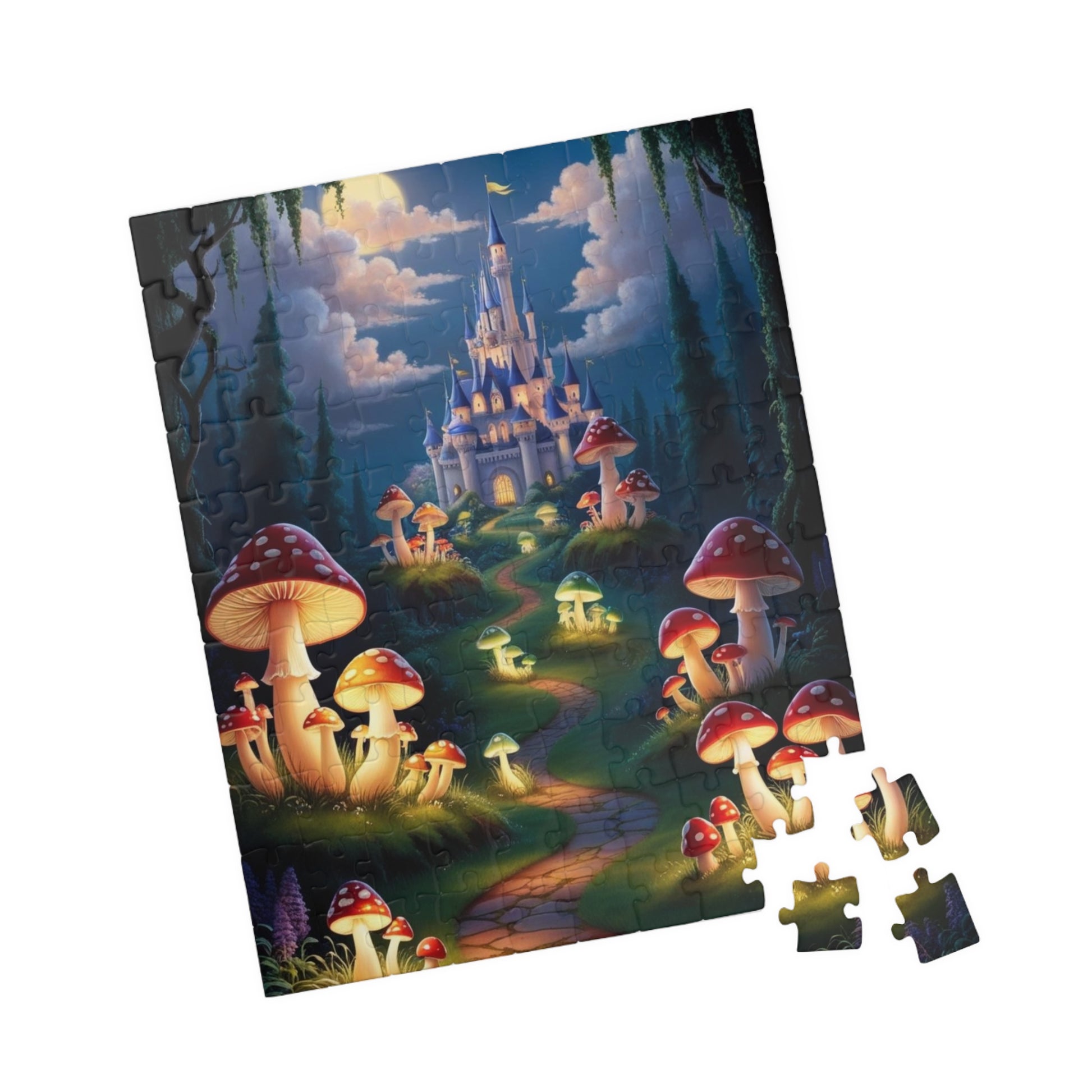 Fantasy Mushroom Castle Puzzle, Enchanting 110-1014 pieces, Perfect for Family Game Night, Ideal Gift for Puzzle Lovers Puzzle The Puzzle Chest