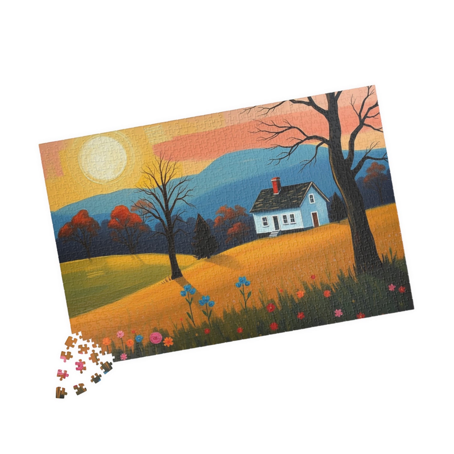 Scenic Landscape Puzzle | Perfect for Family Game Night, Seasonal Decor, Gift for Puzzle Lovers, Relaxation Activity, Cozy Indoor Fun Puzzle The Puzzle Chest