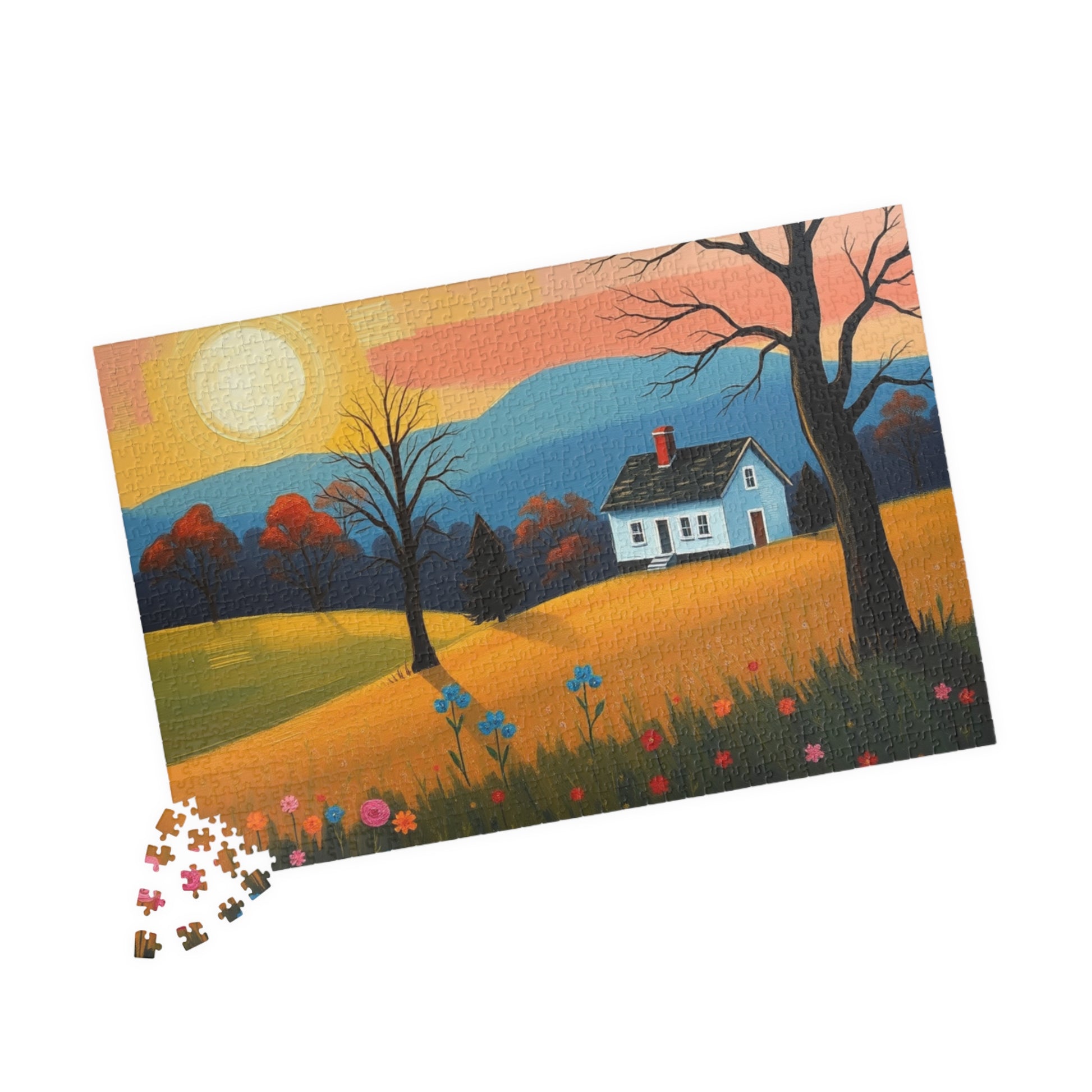 Scenic Landscape Puzzle | Perfect for Family Game Night, Seasonal Decor, Gift for Puzzle Lovers, Relaxation Activity, Cozy Indoor Fun Puzzle The Puzzle Chest