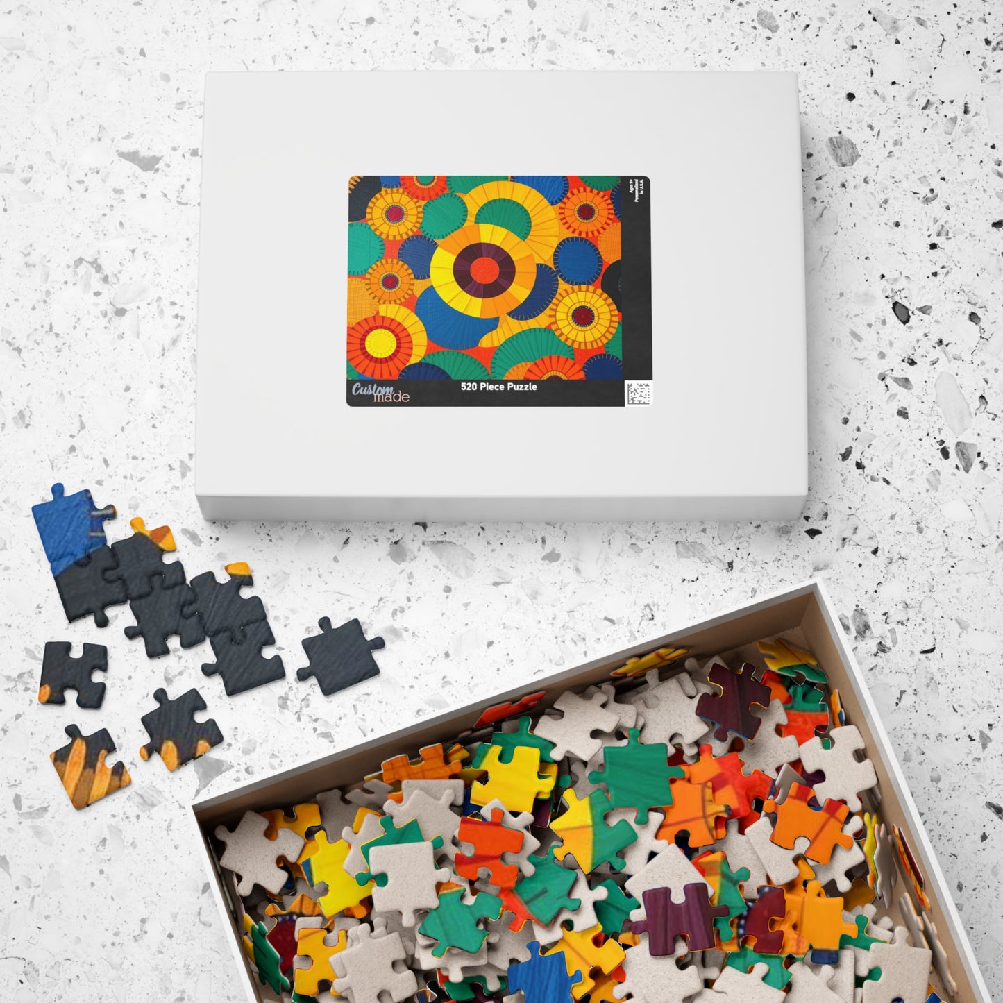 Colorful Abstract Jigsaw Puzzle Game for Adults, Perfect Family Activity, Home Entertainment, Gift for Puzzle Lover, Art Enthusiast Puzzle The Puzzle Chest