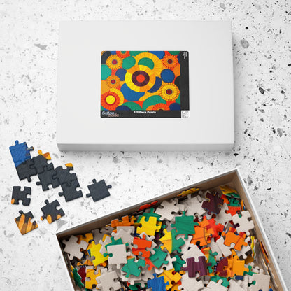 Colorful Abstract Jigsaw Puzzle Game for Adults, Perfect Family Activity, Home Entertainment, Gift for Puzzle Lover, Art Enthusiast Puzzle The Puzzle Chest
