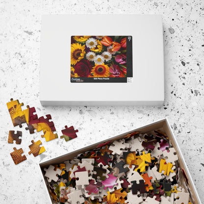 Chaotic Floral Jigsaw Puzzle, Vibrant Flower Collage Art, Gift for Garden Lover and Puzzle Enthusiast, Family Game Night, 110-1014 Piece Puzzle The Puzzle Chest