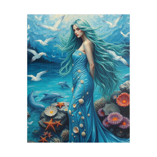Lady of the Ocean Garden - Seashell Fantasy Jigsaw Puzzle