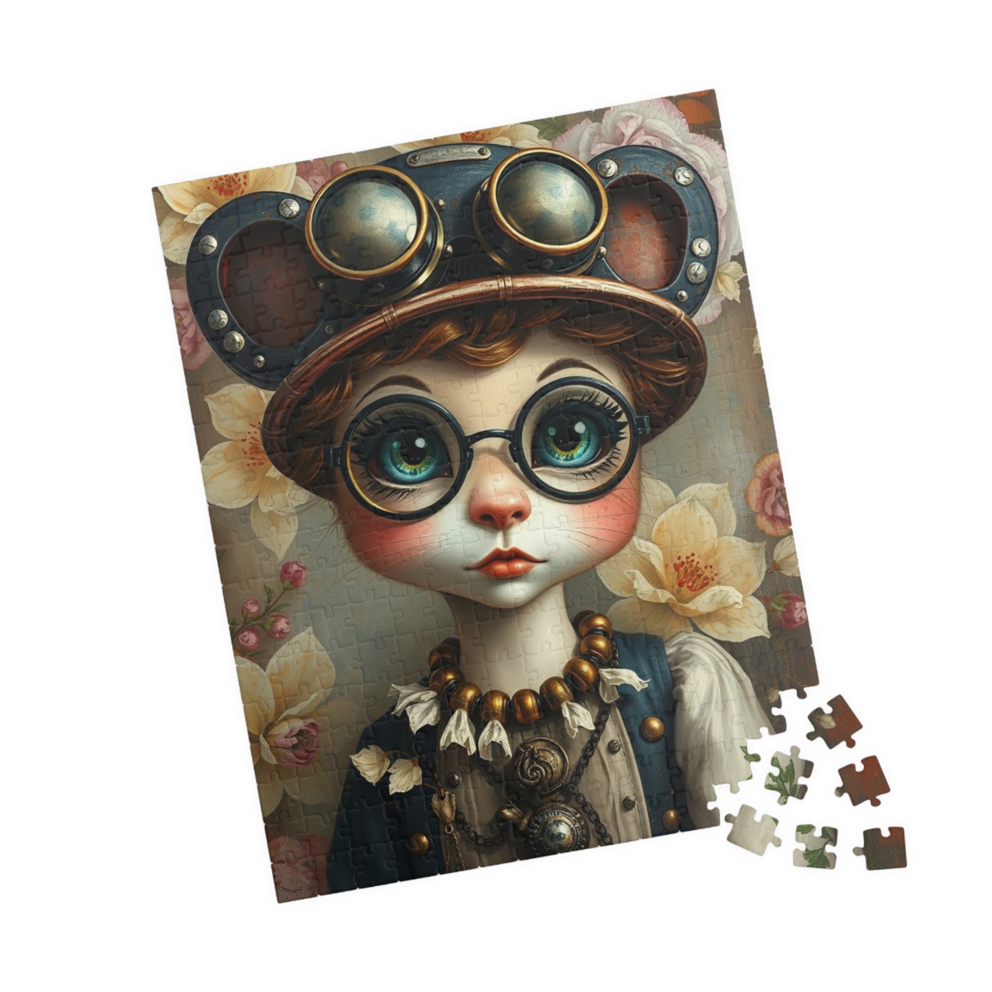 Whimsical Steampunk Character Puzzle - 110, 252, 520, 1014-piece, Fun Activity for Home Entertainment, Gift for Puzzle Loving Friend Puzzle The Puzzle Chest