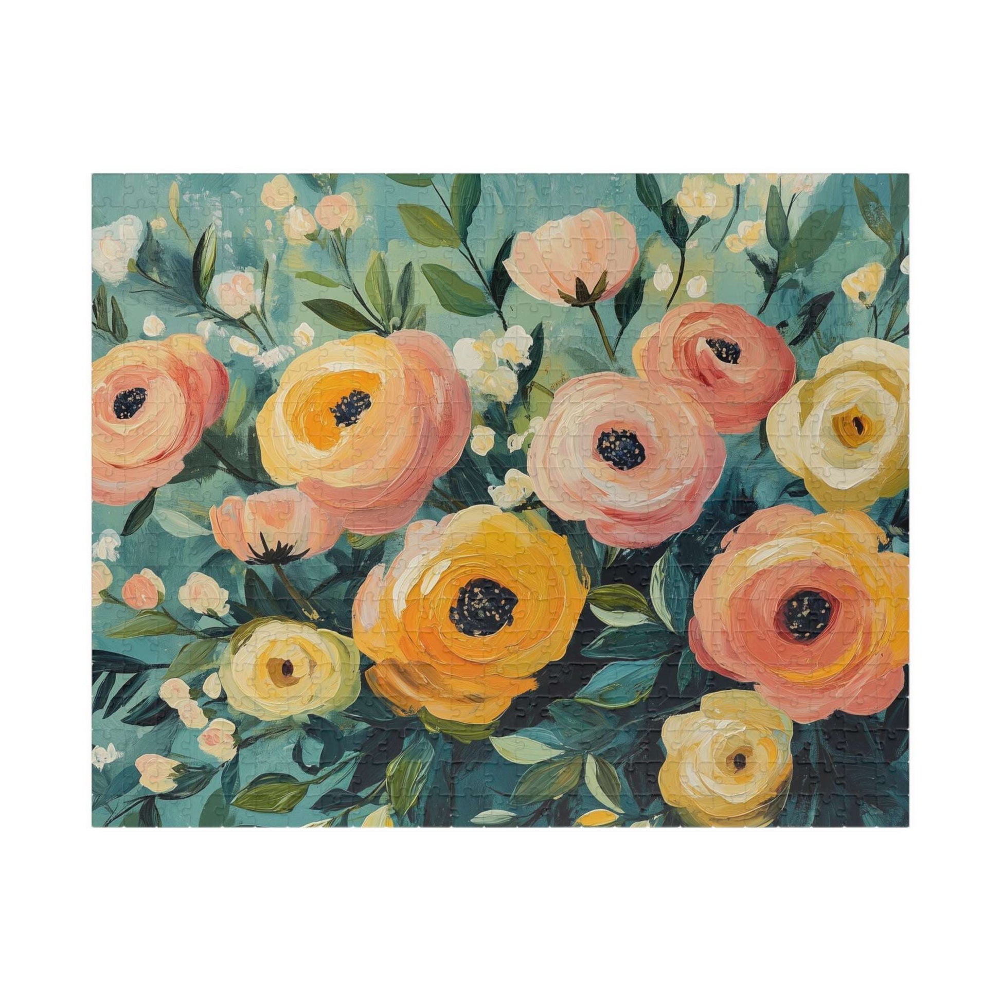 Floral Ranunculus Jigsaw Puzzle — Spring Flower Puzzle