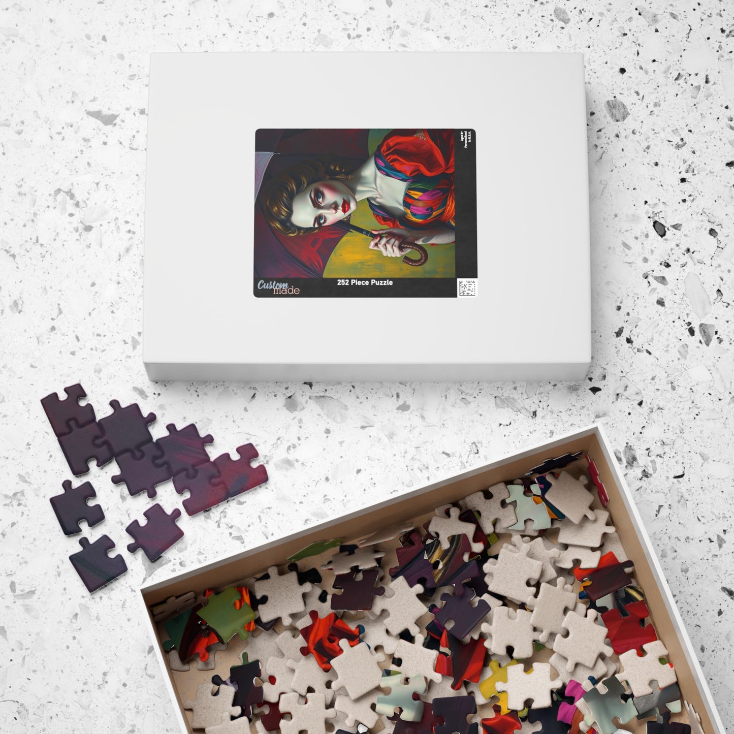 Vintage Woman Portrait Jigsaw Puzzle - 110-1014 Pieces, Gift for Art Lovers, Home Entertainment Family Fun, Rainy Day Activity, Collectible Puzzle The Puzzle Chest
