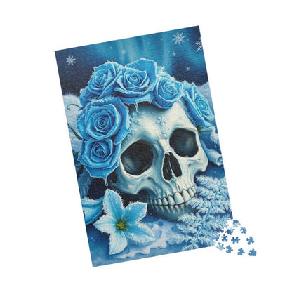 Gothic Winter Skull Puzzle | 110, 252, 520, 1014-piece Adult Jigsaw Game, Perfect for Halloween, Gift for Puzzle Lover, Entertaining Pastime Puzzle The Puzzle Chest