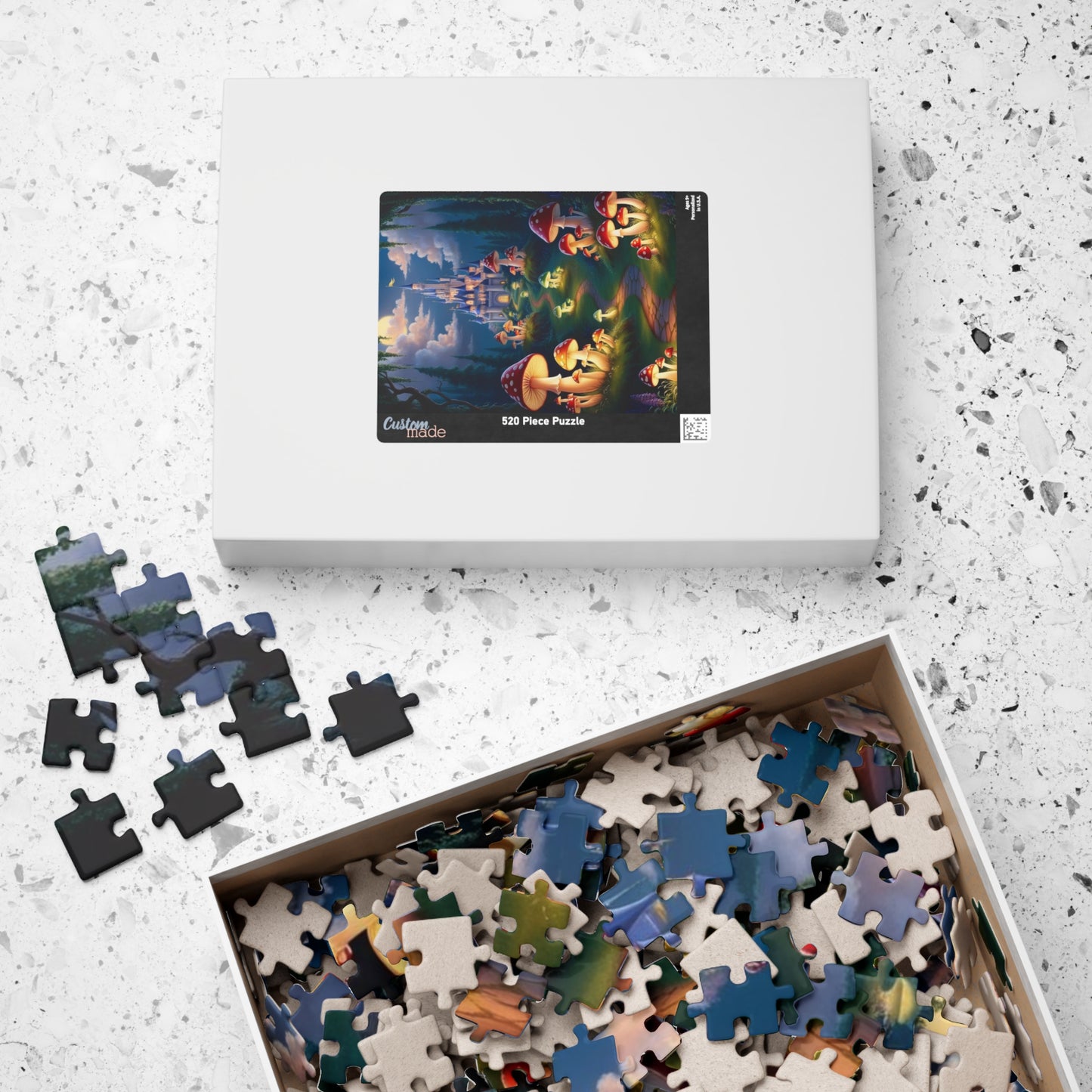 Fantasy Mushroom Castle Puzzle, Enchanting 110-1014 pieces, Perfect for Family Game Night, Ideal Gift for Puzzle Lovers Puzzle The Puzzle Chest