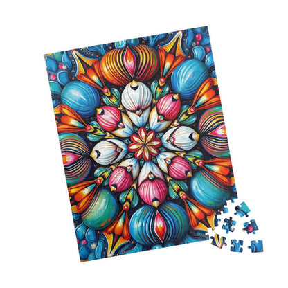 Colorful Mandala Puzzle - Abstract Art Jigsaw Game for Adults Puzzle The Puzzle Chest