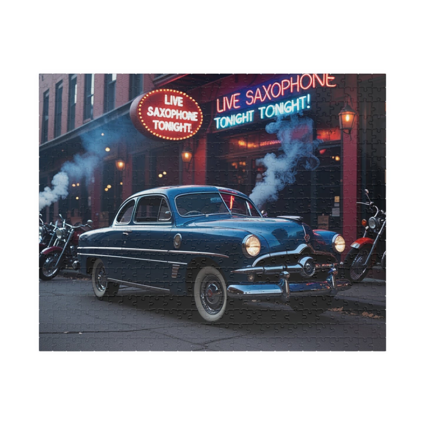 Vintage Car Puzzle - Classic 1949 Eight Coupe, Retro Auto Art, Nostalgic Vehicle 520 pcs (Horizontal) Puzzle The Puzzle Chest