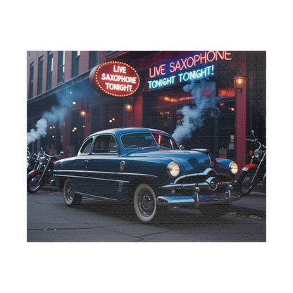 Vintage Car Puzzle - Classic 1949 Eight Coupe, Retro Auto Art, Nostalgic Vehicle 520 pcs (Horizontal) Puzzle The Puzzle Chest