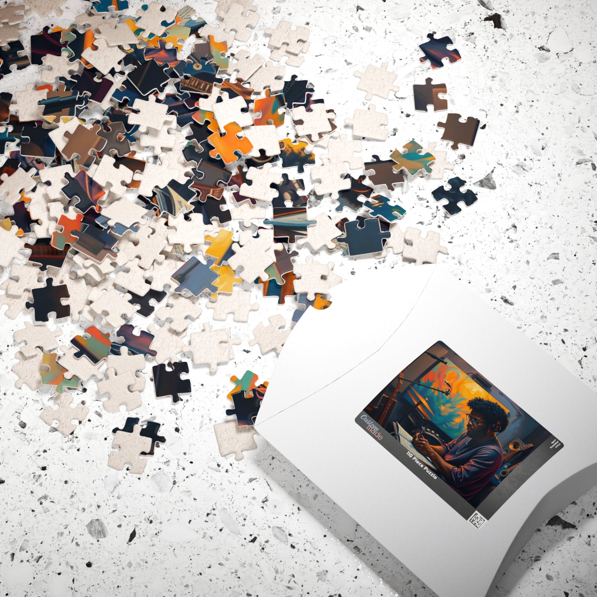 Black Musician Jigsaw Puzzle - African American Man, Black Art, Father's Day Puzzle Lover Afrocentric Gift for Friend Art Enthusiast Puzzle The Puzzle Chest