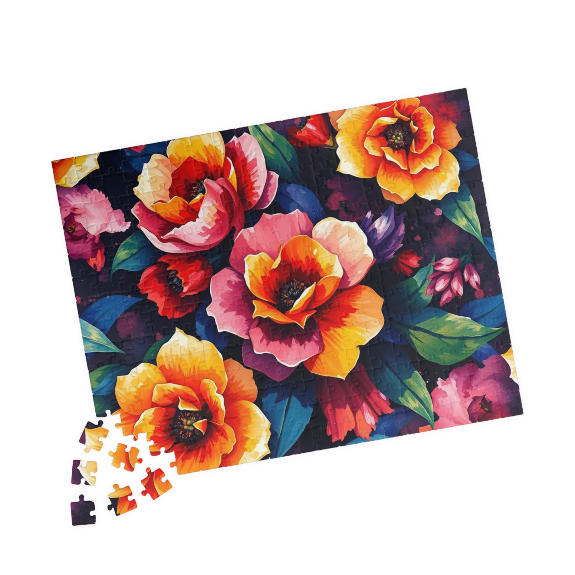 Floral Puzzle Artwork - 110, 252, 520, 1014-piece Jigsaw Games for Family Time, Gift for Friends, Home Entertainment, Art Lovers Puzzle The Puzzle Chest
