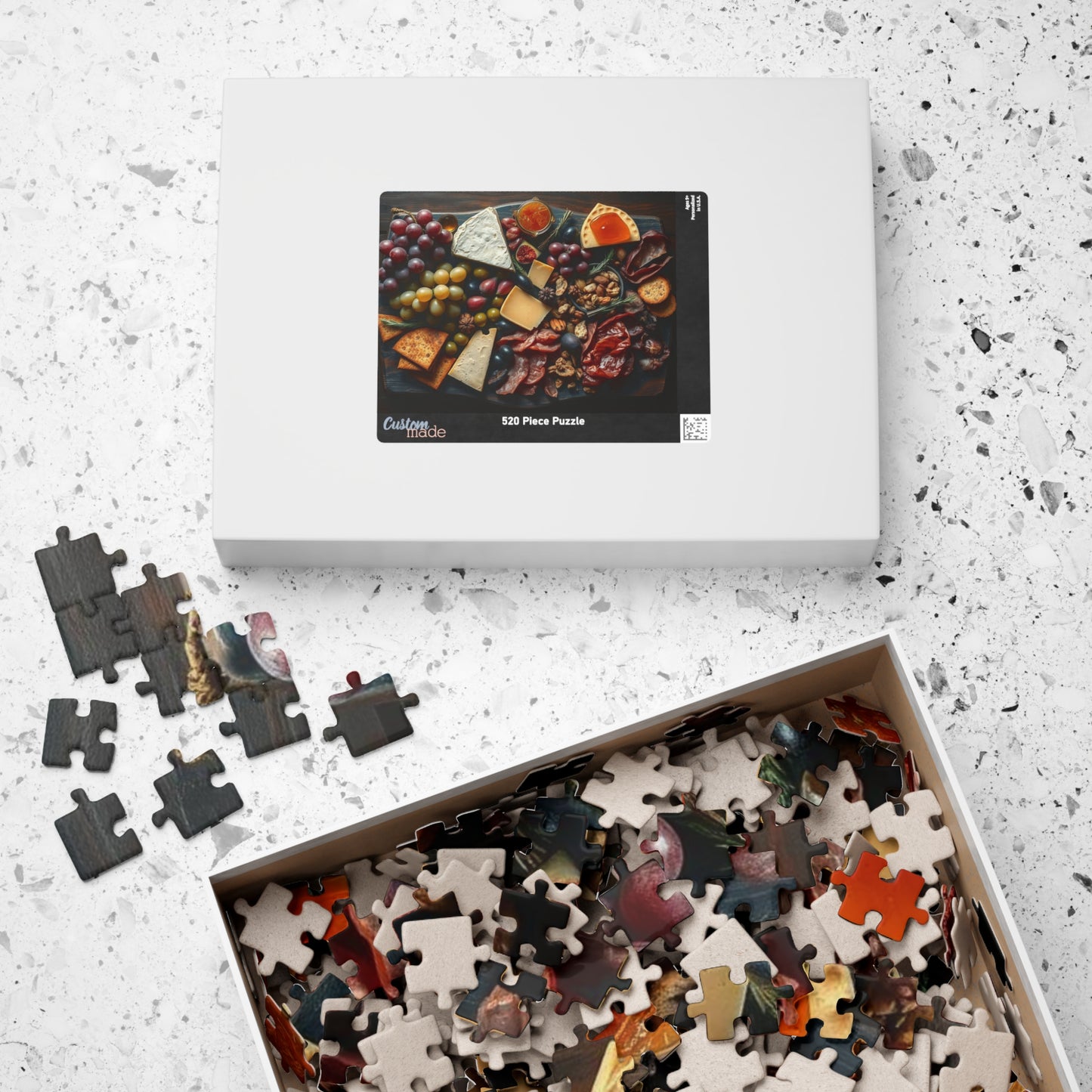 Artisanal Food Jigsaw Puzzle for Adults - 110, 252, 520, 1014-piece, Gourmet Cheeseboard Kitchen Decor, Puzzle Gift for Foodies Puzzle The Puzzle Chest