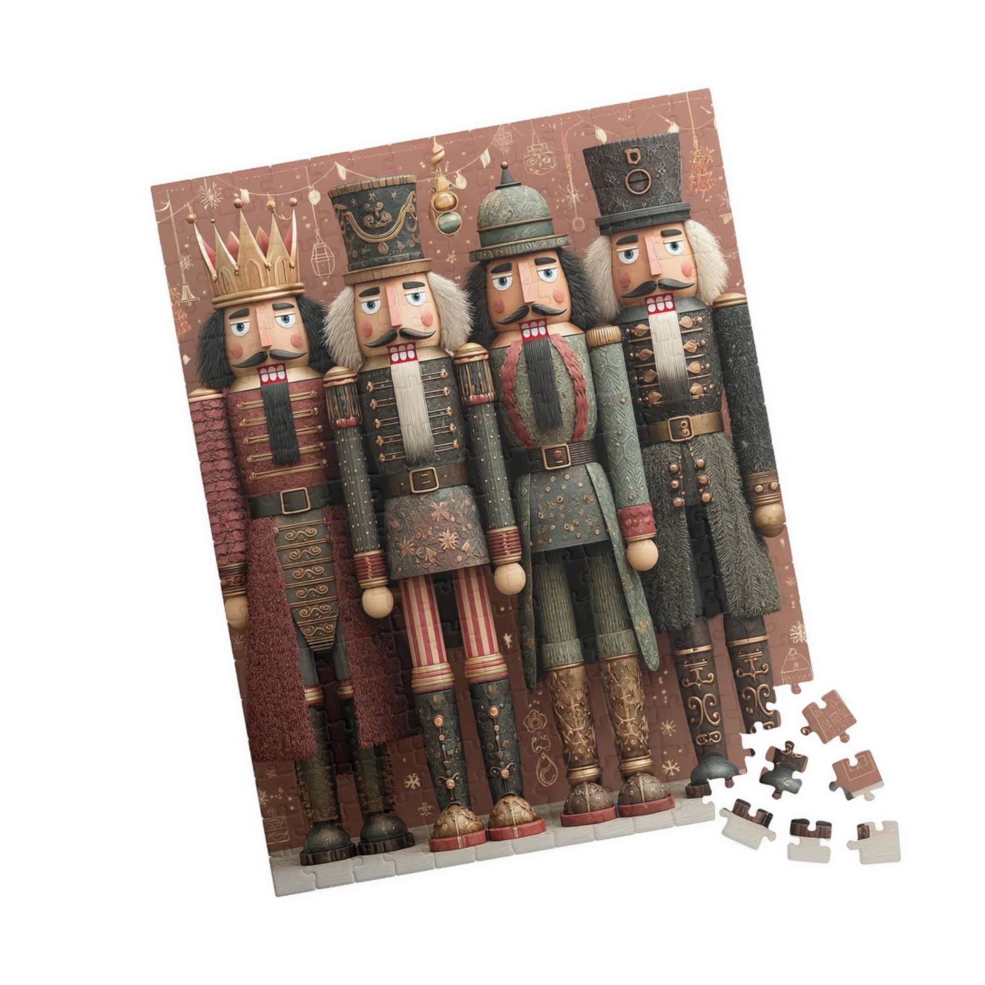 Nutcracker Puzzle Art, Holiday Jigsaw, Christmas Decor, Family Fun Activity, Gift for Puzzle Lovers, Festive Home Game 252 pcs (Vertical) Puzzle The Puzzle Chest