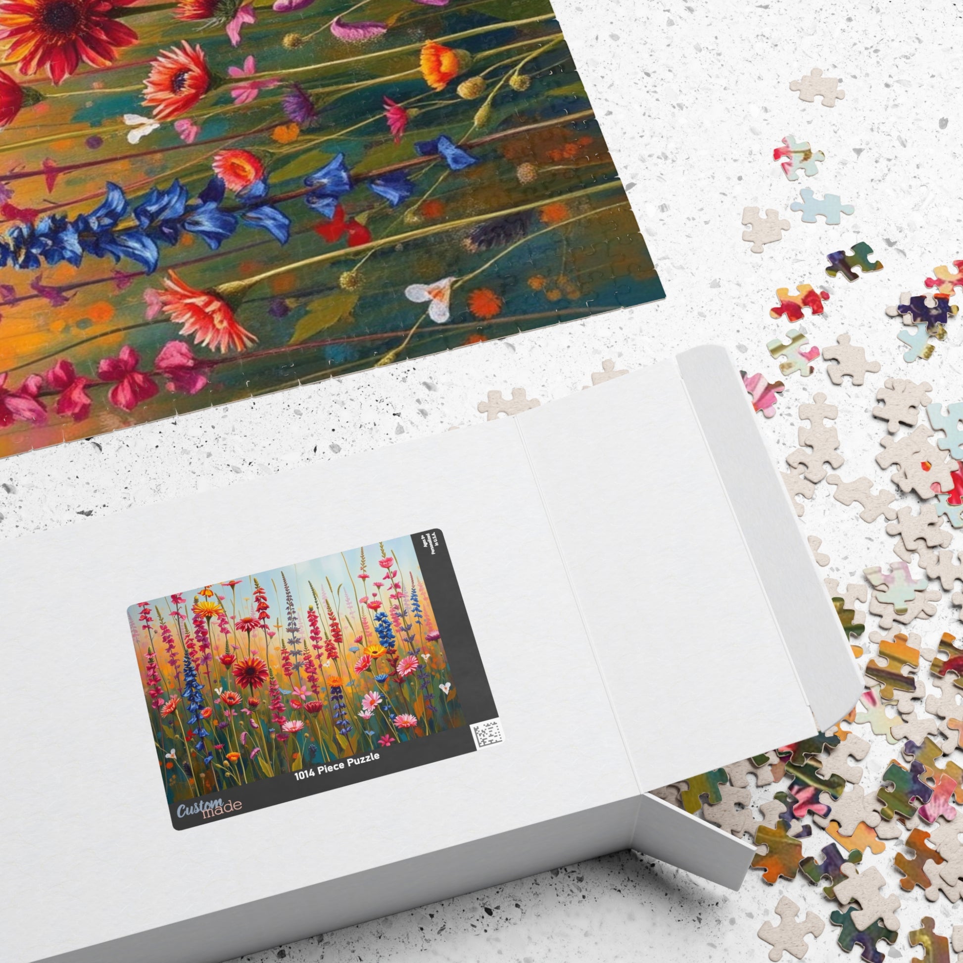 Colorful Floral Jigsaw Puzzle | 110, 252, 520, 1014-piece | Perfect Home Entertainment, Fun Indoor Activity, Brain Teaser, Nature Lover Gift Puzzle The Puzzle Chest