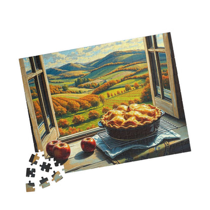 Autumn Landscape Puzzle - Food Jigsaw, Cozy Home Entertainment, Family Game Night Activity, Gift for Puzzle Lovers and Foodies, Fall Decor Puzzle The Puzzle Chest