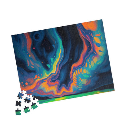 Vibrant Abstract Jigsaw Puzzle, Fun Family Indoor Activity, Gift for Kids and Adults, Puzzle Lovers Gift for Friends Puzzle The Puzzle Chest