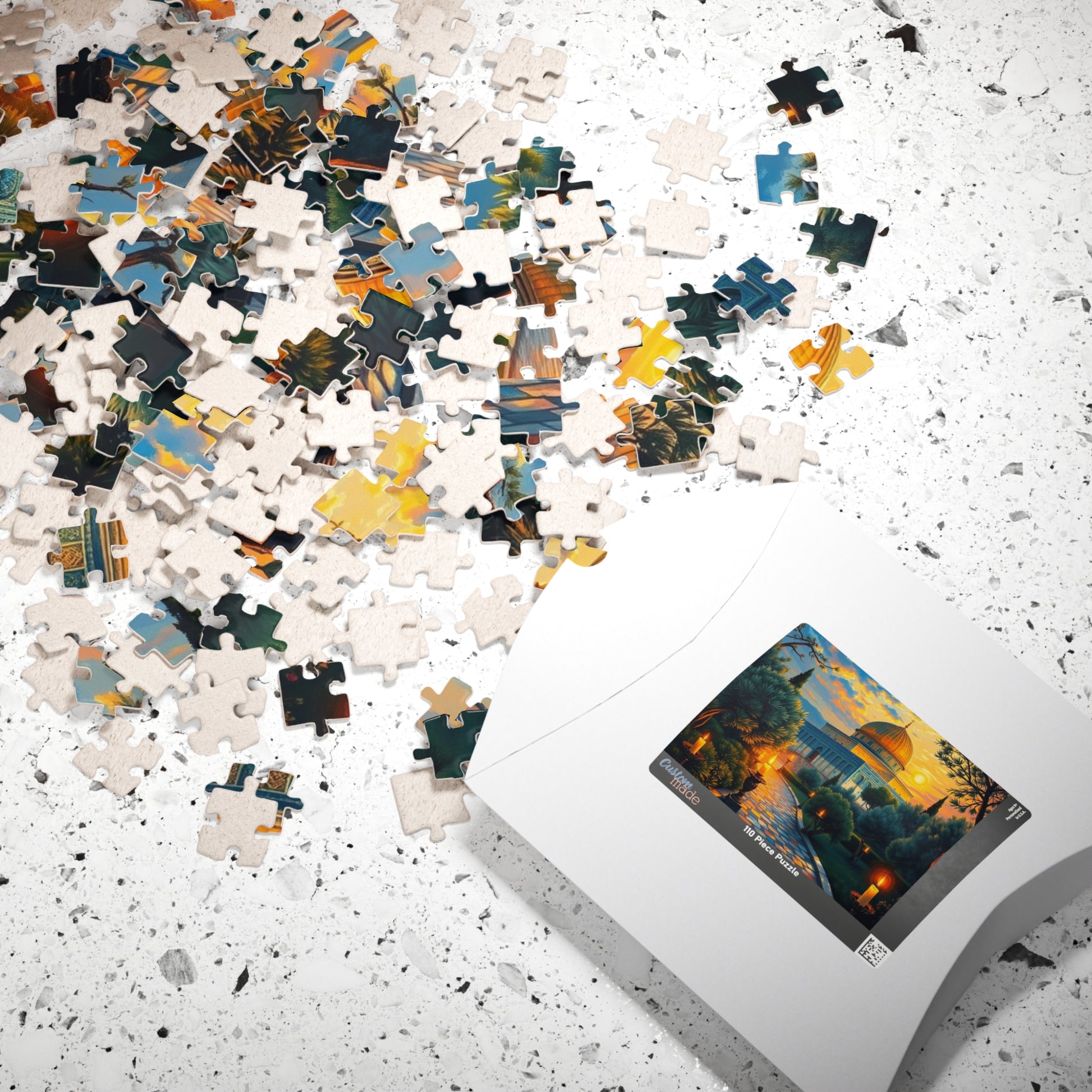 Dome of the Rock Jigsaw Puzzle, Famous Historical Religious Landmark, Islamic Faith Based Game, Jerusalem Art Gift for Travel Lover Puzzle The Puzzle Chest