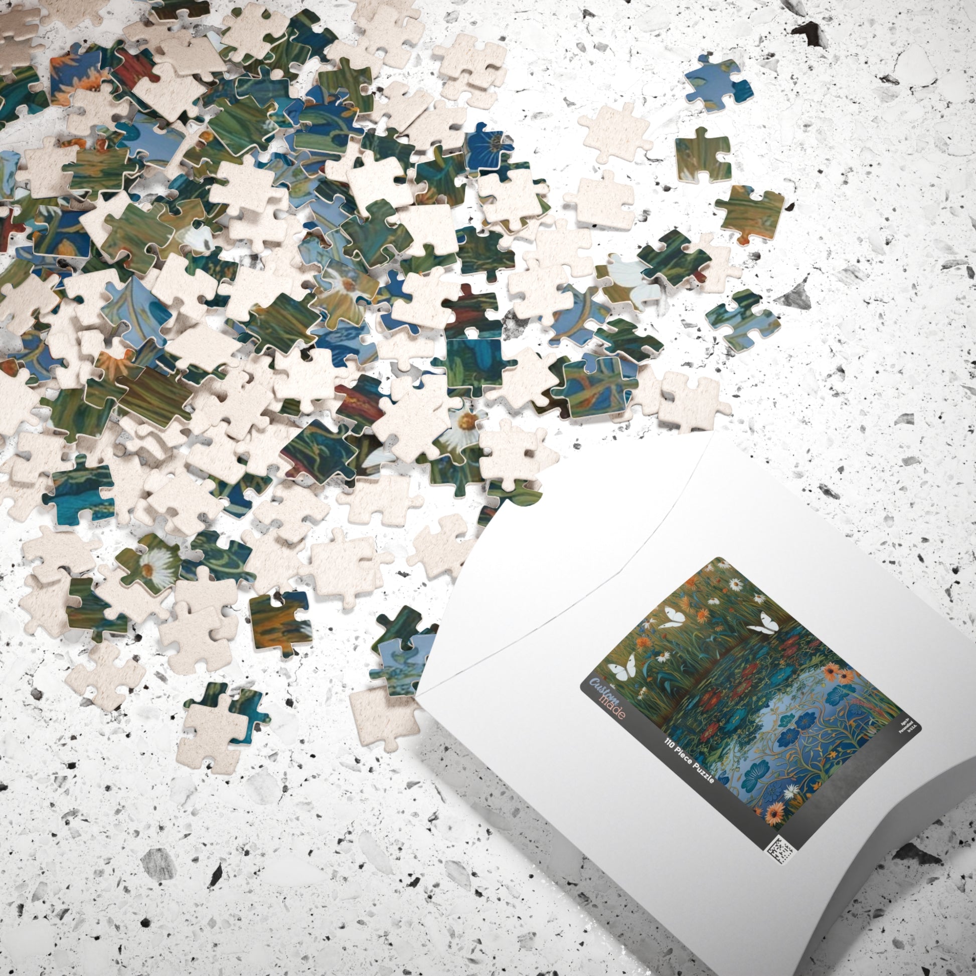 Nature-Inspired Puzzle with Butterflies, Eco-Friendly Jigsaw Game, Gift for Nature Lover and Puzzle Enthusiast, Family Game Night, Art Decor Puzzle The Puzzle Chest