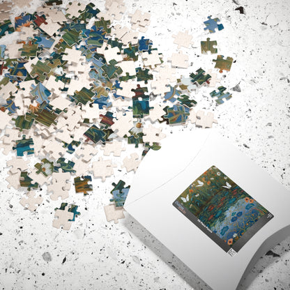 Nature-Inspired Puzzle with Butterflies, Eco-Friendly Jigsaw Game, Gift for Nature Lover and Puzzle Enthusiast, Family Game Night, Art Decor Puzzle The Puzzle Chest
